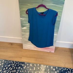 Jcrew Blue Blouse Size 0